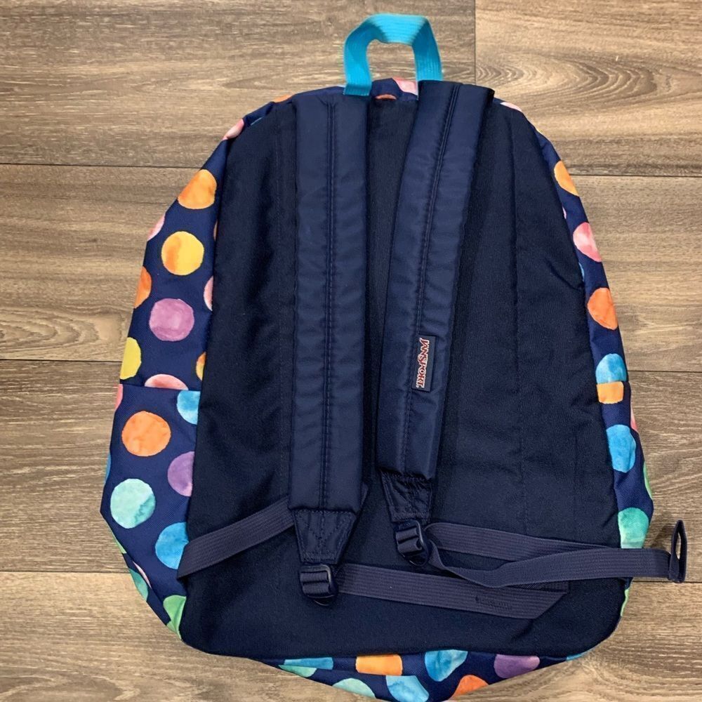 Jansport Colorful Circles NWOT Backpack Adjustable Straps - Picture 3 of 5